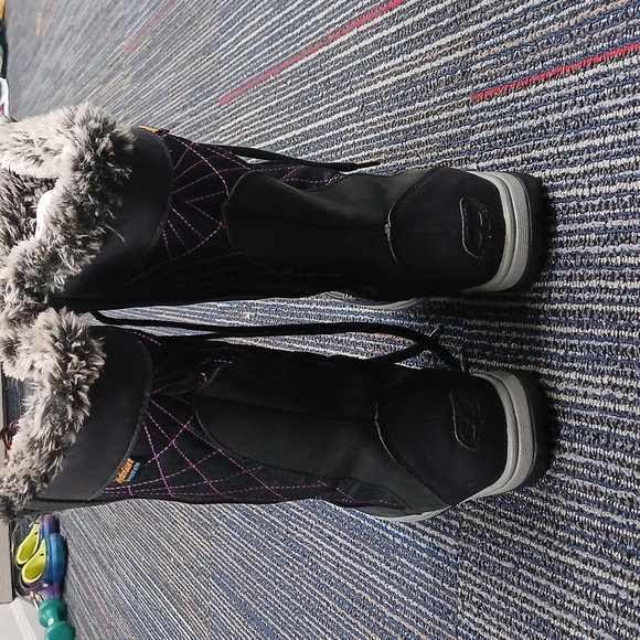 Women's KOPPEN Gray SUEDE Brisen PRIMALOFT Hydro Protect WINTER Eskimo BOOTS 6.5 - Picture 5 of 10